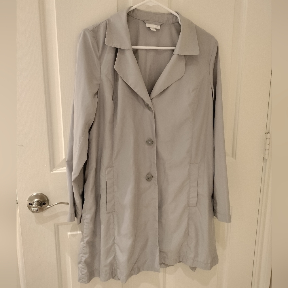 J Jill NWOT Women's Gray Rain Jacket